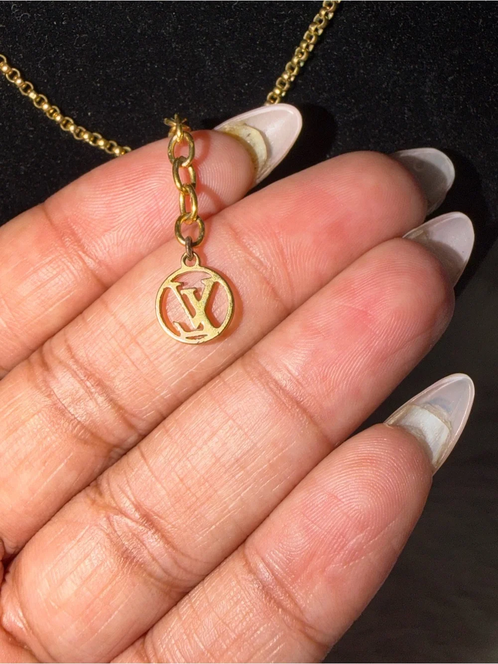 Louis Vuitton Gold Louise By Night Necklace